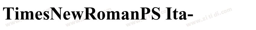 TimesNewRomanPS Ita字体转换